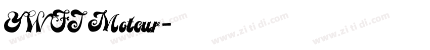 YWFT Moteur字体转换 YWFT Moteur字体转换